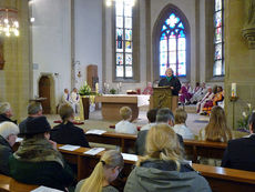 Festgottesdienst zum 50jahrigen Priesterjubiläum von Stadtpfarrer i.R. Geistlichen Rat Ulrich Trzeciok (Foto: Karl-Franz Thiede)